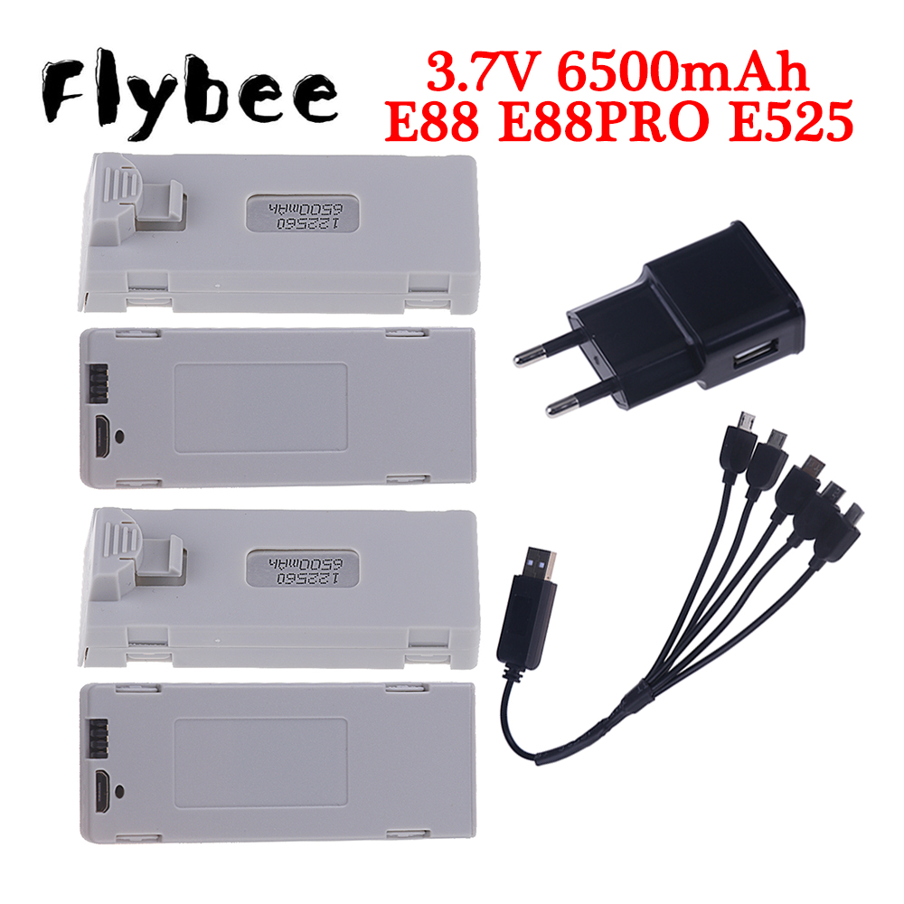 Drone Camera Hd - Original E88 Battery 3.7V 6500mAh Lipo