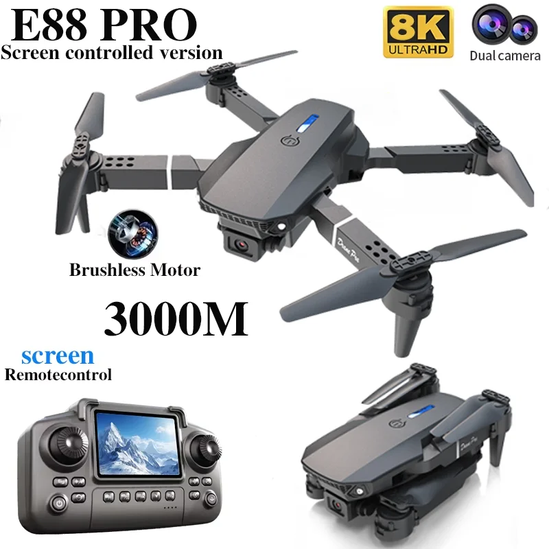 Professional E88 PRO Drone wit - Drone Camera Professional recension och pris