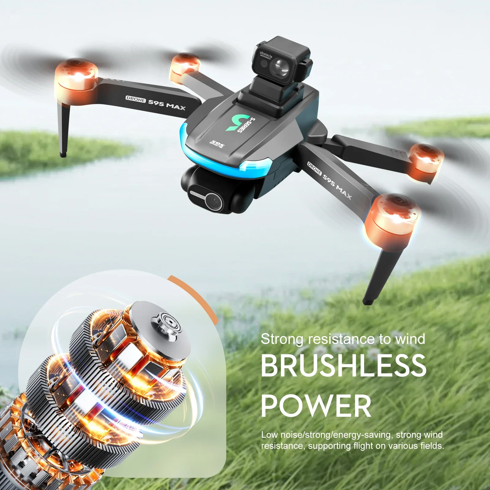 NEW S9S MAX MINI Drone 4K 2-Ax - Drone Camera Lens recension och pris