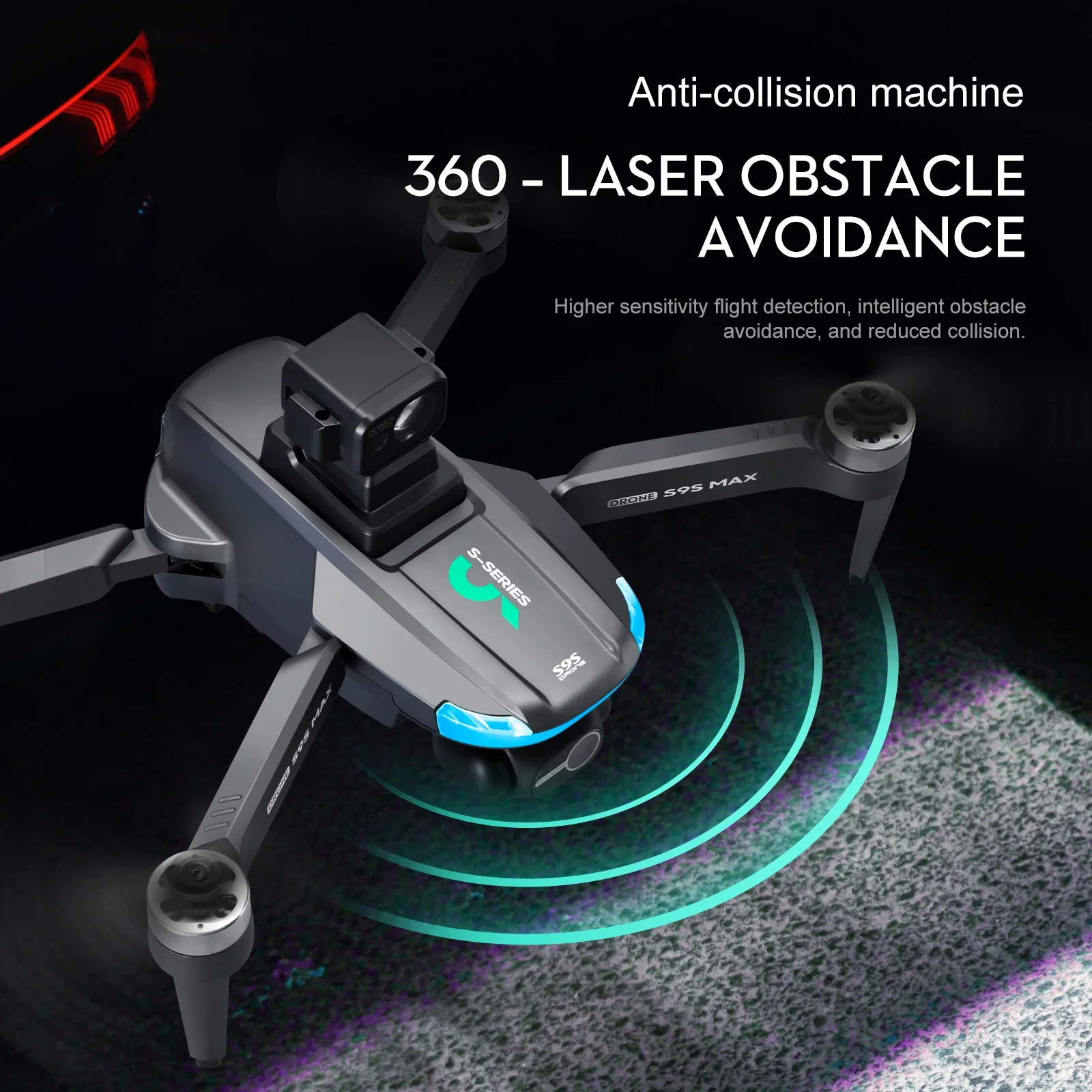 NEW S9S MAX MINI Drone 4K 2-Ax - Drone Camera Lens recension och pris