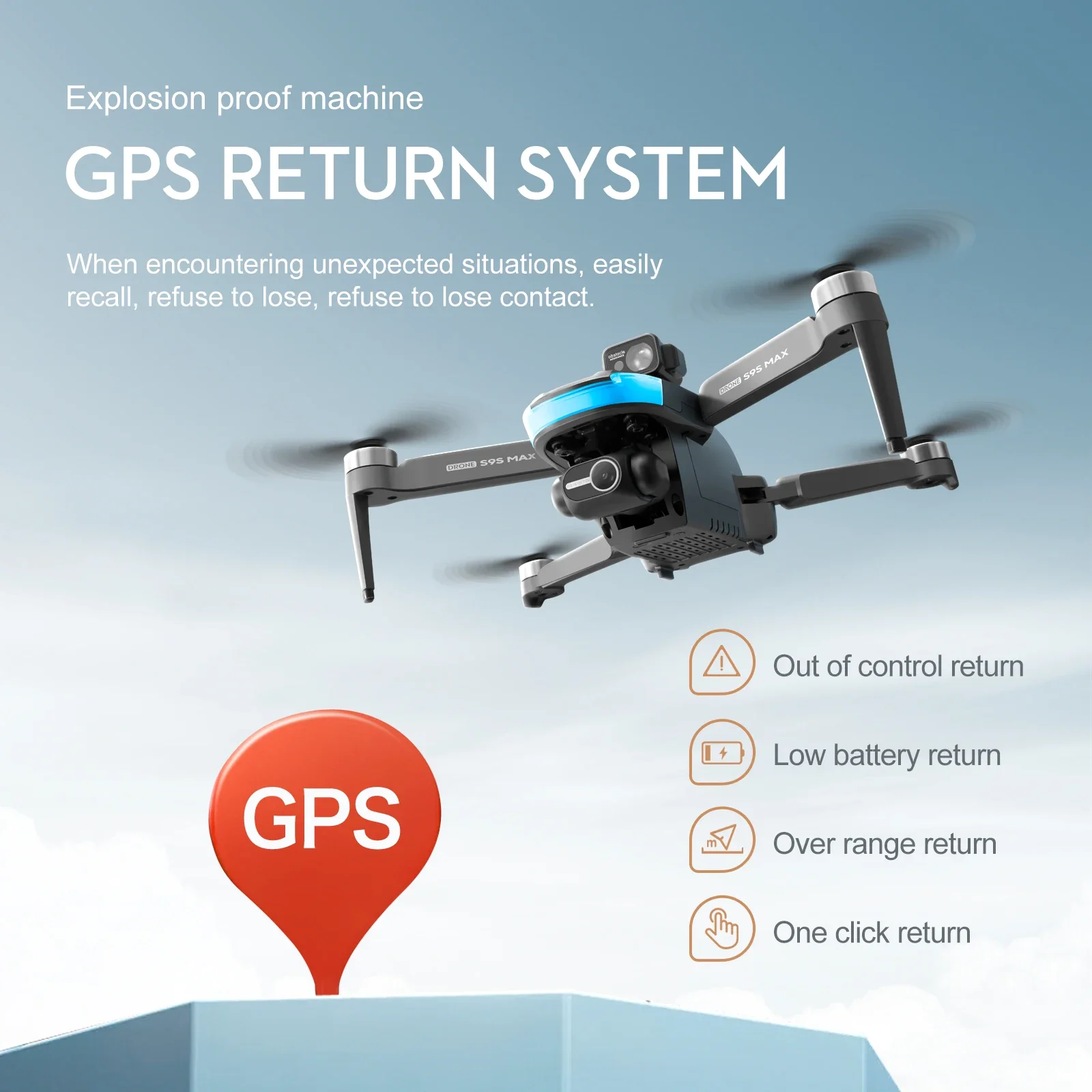 NEW S9S MAX MINI Drone 4K 2-Ax - Drone Camera Lens recension och pris