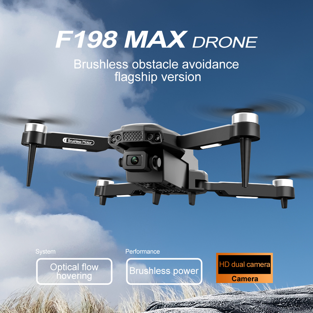 New F198 Drone Professional Du - Drone Camera Wide Angle recension och pris