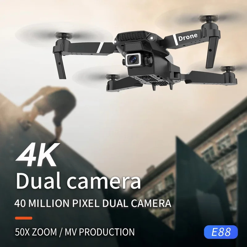 E88 ProIntelligent Folding Dro - Drone Camera Wide Angle recension och pris