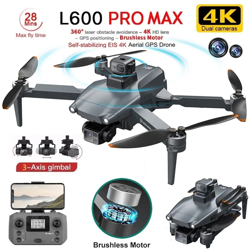 L600 PRO MAX GPS Drone Profess - Drone Camera Lens recension och pris