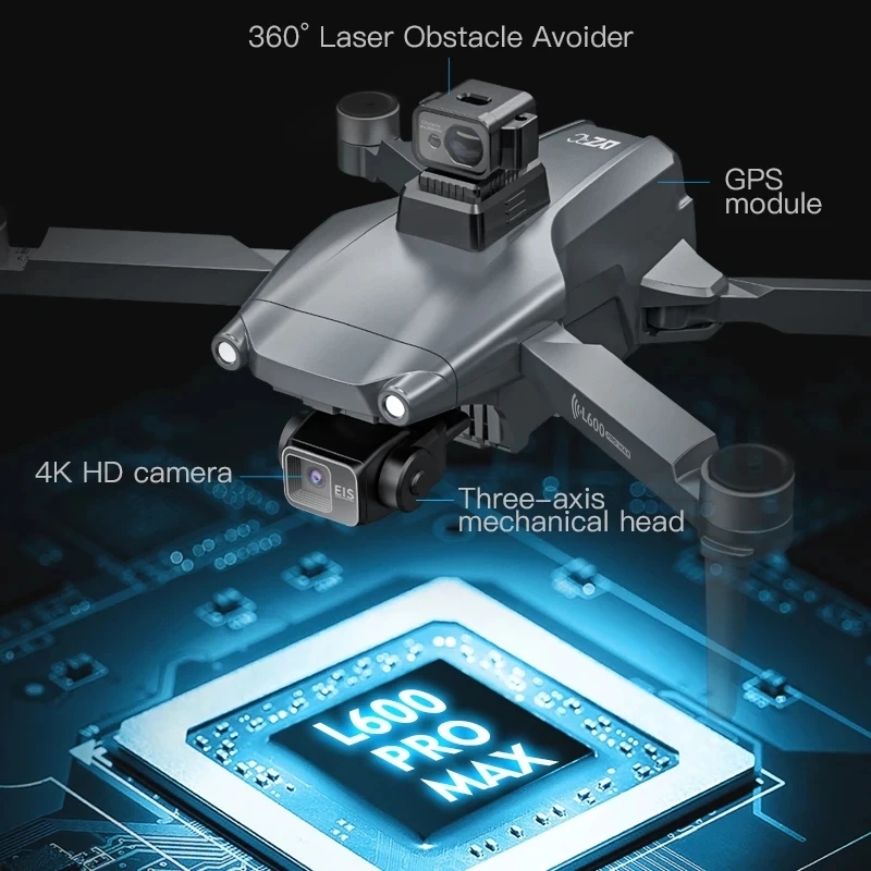 L600 PRO MAX GPS Drone Profess - Drone Camera Lens recension och pris