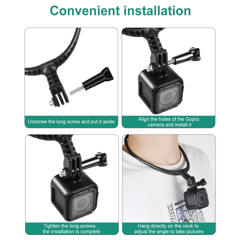 Neck Mount Necklace Holder Cam - Drone Camera Action recension och pris